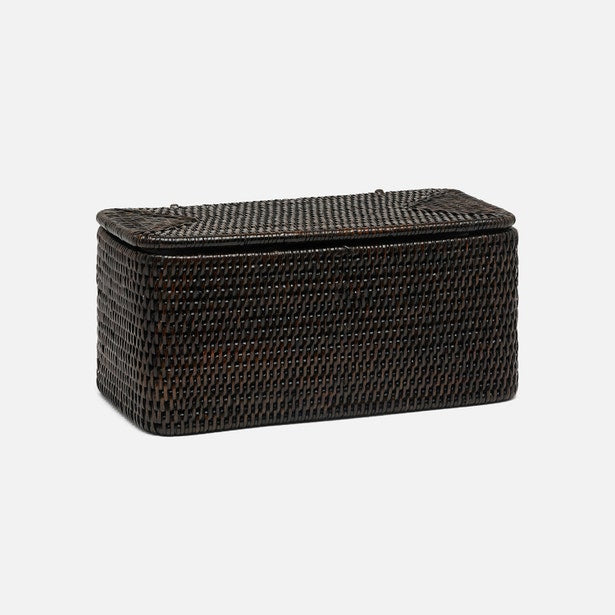 Camden Rattan Double Toilet Paper Holder (Polished Espresso)