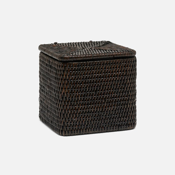 Camden Rattan Single Toilet Paper Holder Set of 2 (Polished Espresso)