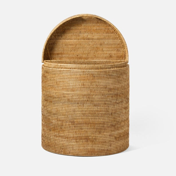 Belek Woven Rattan Half Moon Hamper (Natural)