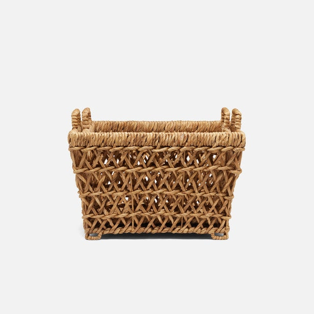 Catania Natural Water Hyacinth Nested Baskets Set of 2