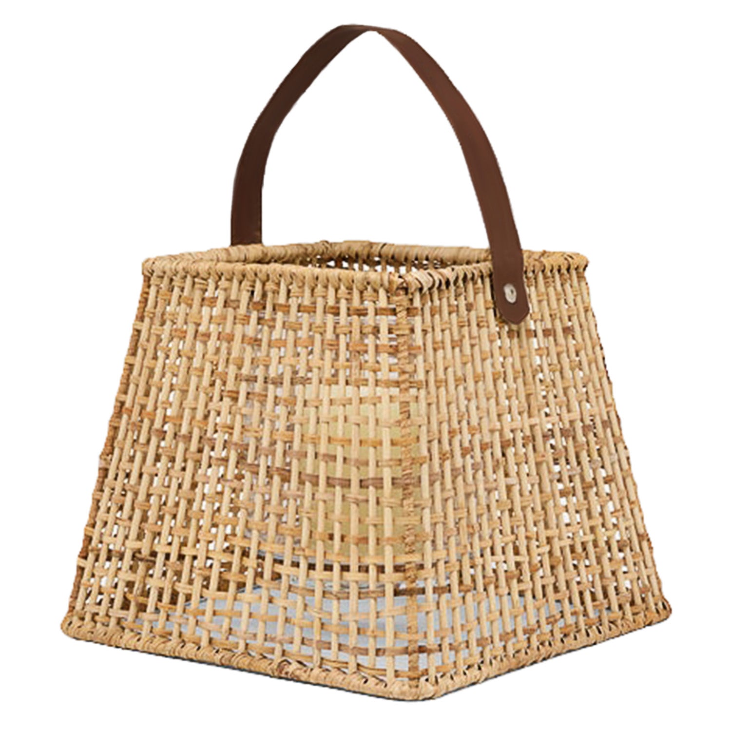 Trent Natural Rattan/Bamboo Small Hurricane Candle Holder Set/2 - Thumbnail 3