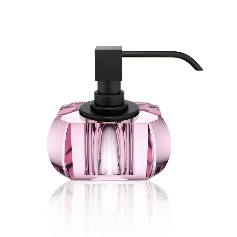 Kristall SSP Soap Dispenser by Decor Walther (PINK / BLACK MATTE) - Hudson & Vine