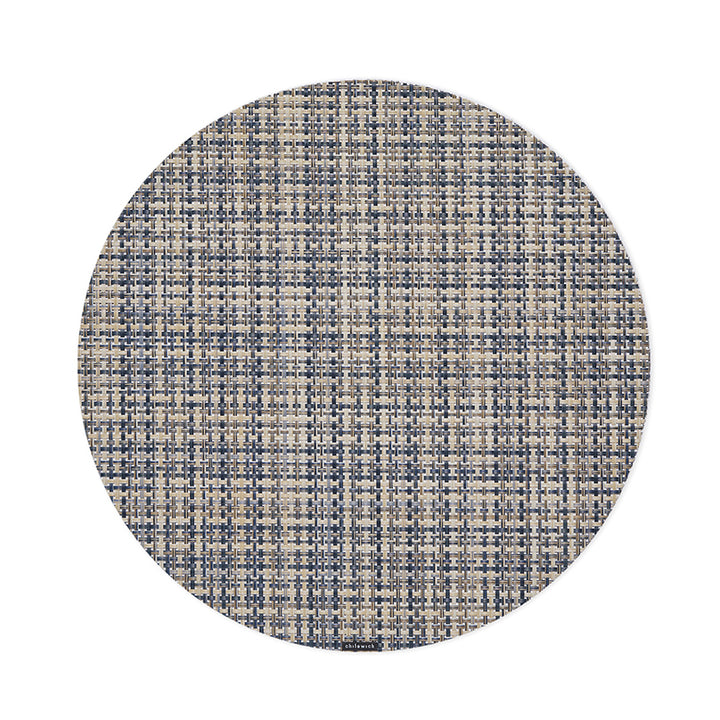 Chilewich Basketweave Round Place Mats Set/4 (Coast)