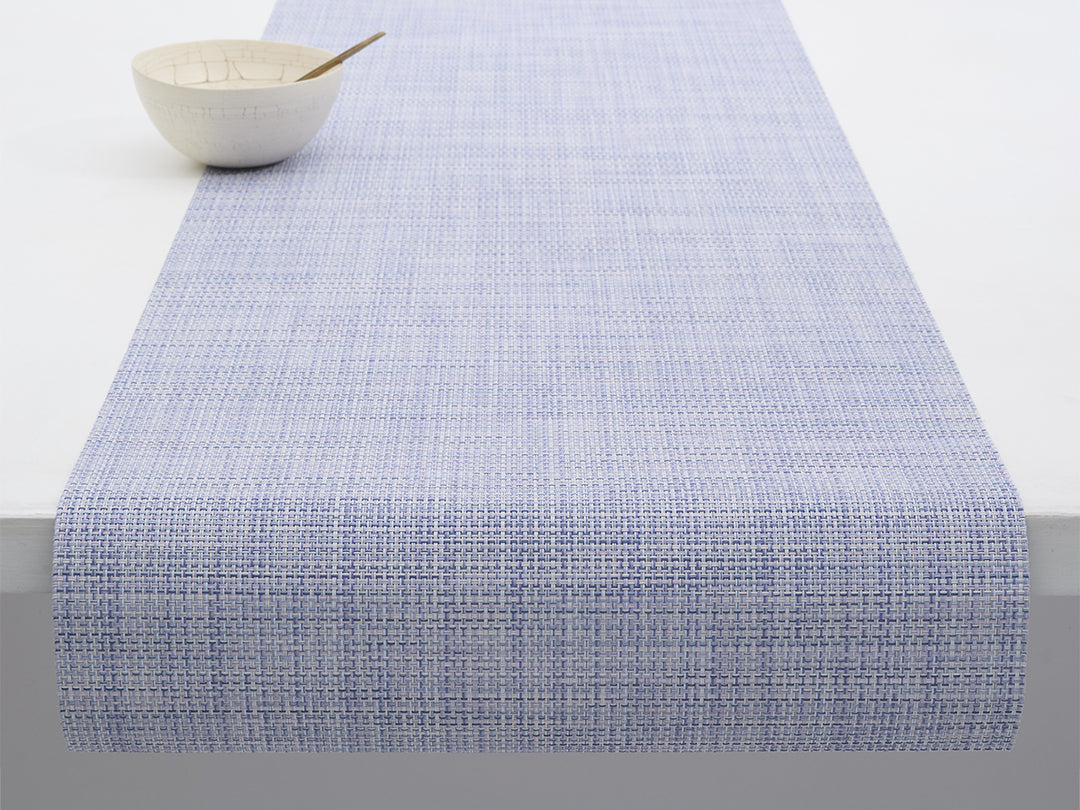 Chilewich Mini Basketweave Table Runner (Periwinkle)