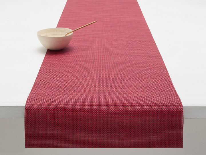 Chilewich Mini Basketweave Table Runner (Scarlet)
