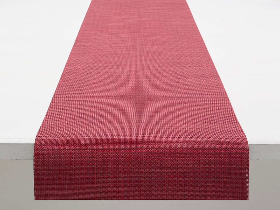 Chilewich Mini Basketweave Table Runner (Scarlet)