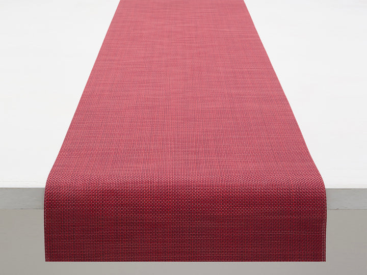 Chilewich Mini Basketweave Table Runner (Scarlet)