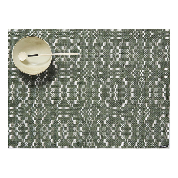 Chilewich Overshot Rectangle Place Mats Set/4 (Thyme)