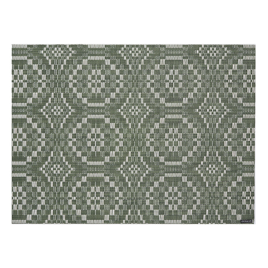 Chilewich Overshot Rectangle Place Mats Set/4 (Thyme)