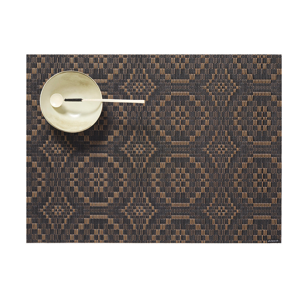 Chilewich Overshot Rectangle Place Mats Set/4 (Tiger Eye)