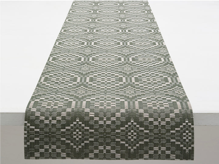 Chilewich Overshot Table Runner (Thyme)