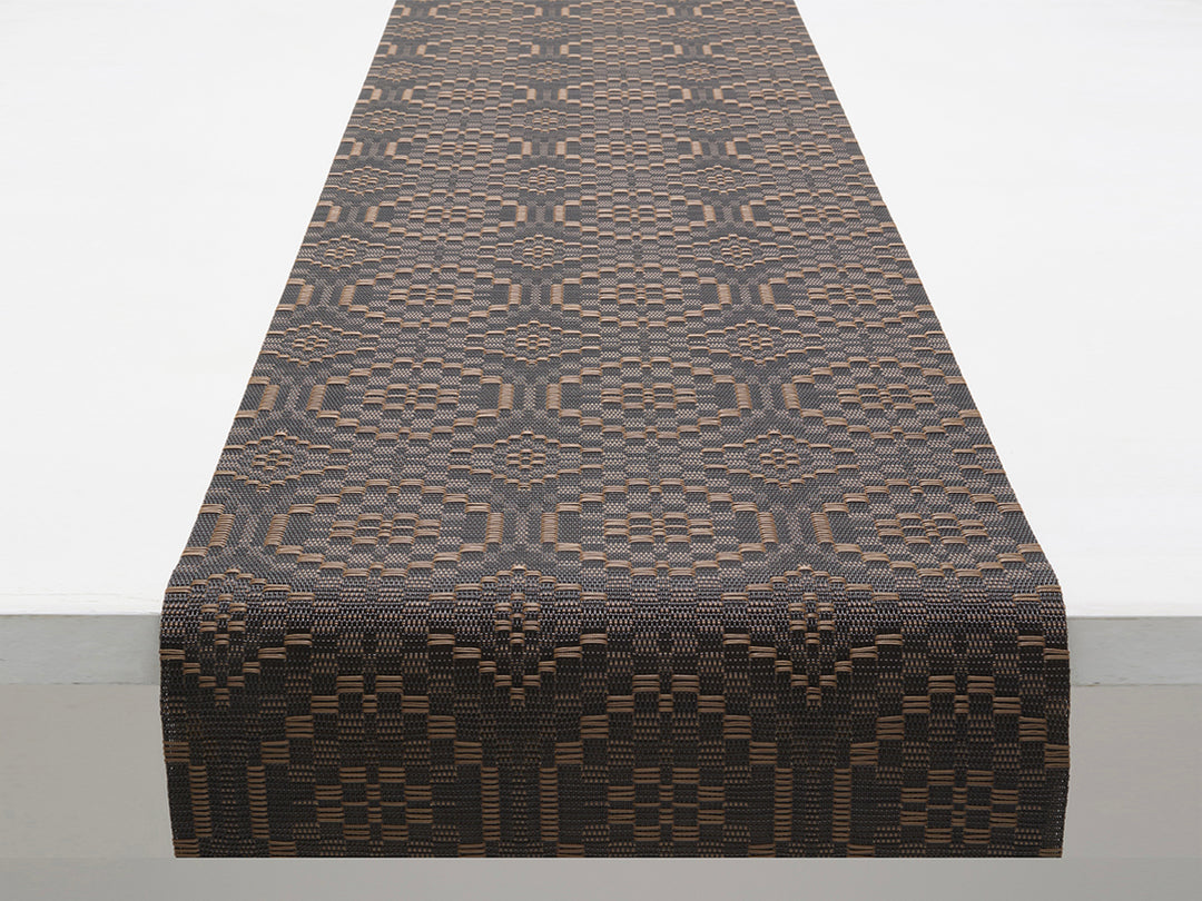 Chilewich Overshot Table Runner (Tiger Eye)