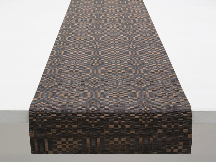 Chilewich Overshot Table Runner (Tiger Eye)
