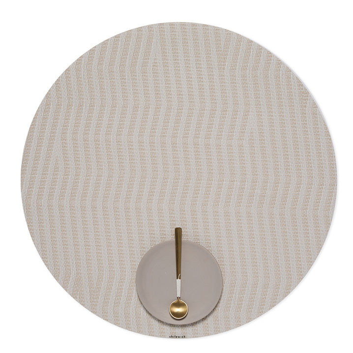 Chilewich Dune Round Place Mats Set/4 (Canvas)