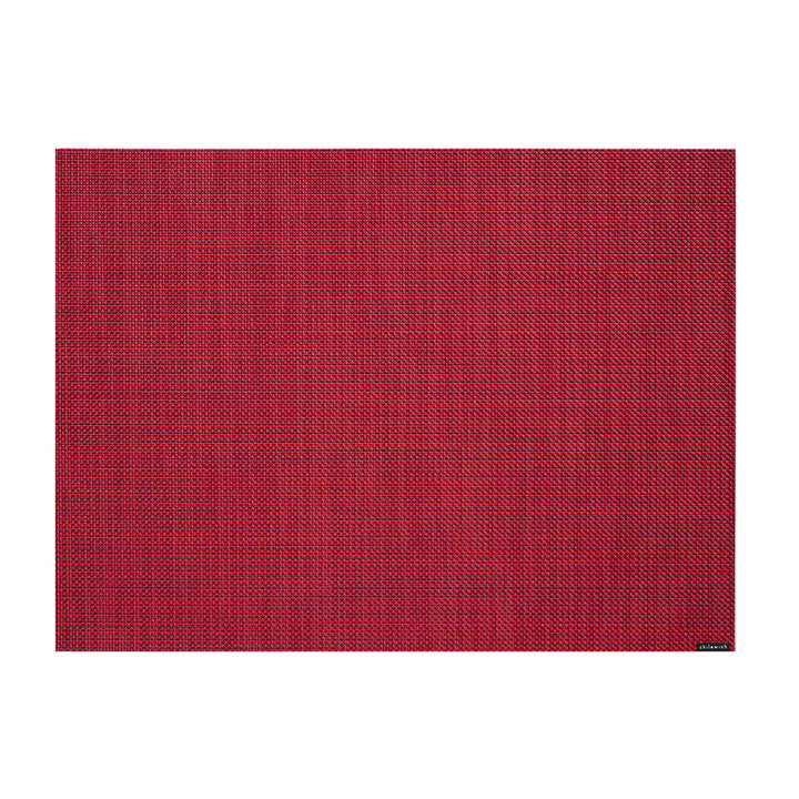 Chilewich Mini Basketweave Rectangle Place Mats Set/4 (Scarlet)