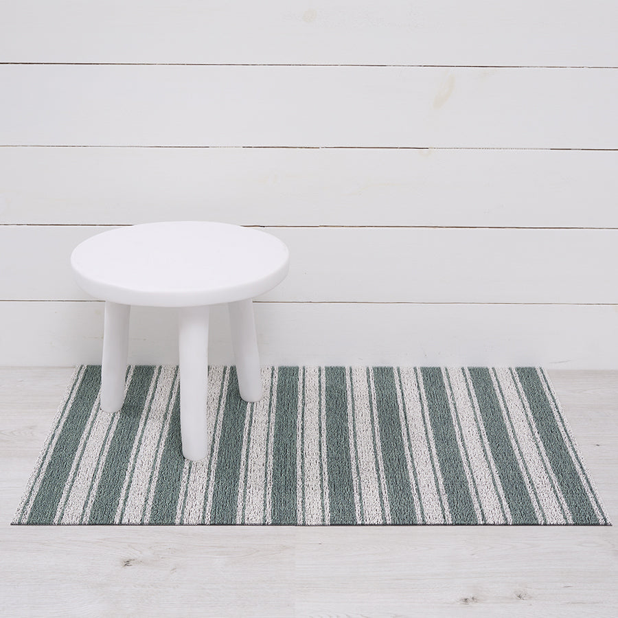 Martha Stewart x Chilewich Boardwalk Stripe Shag Floor Mats (Seaside)