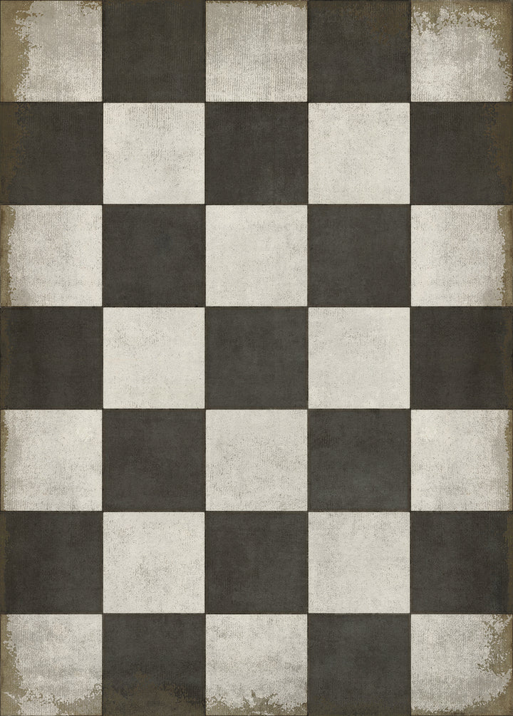 Vintage Vinyl Floorcloths Pattern 07 (Checkered Past)