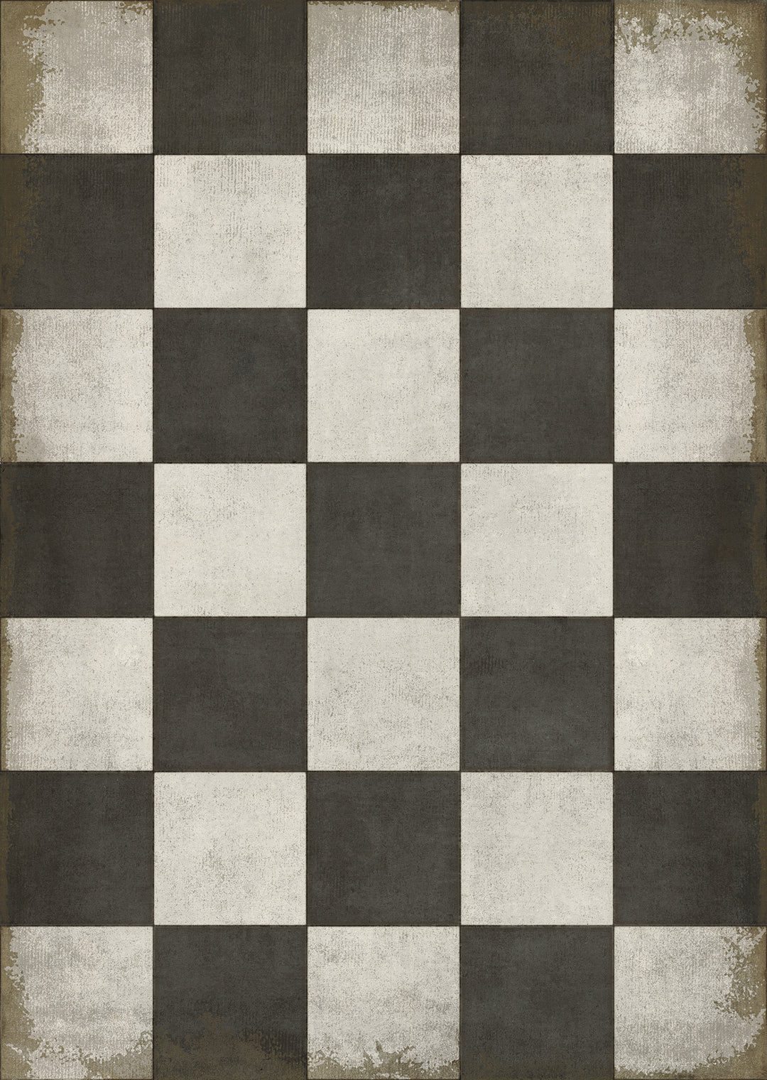 Vintage Vinyl Floorcloths Pattern 07 (Checkered Past)
