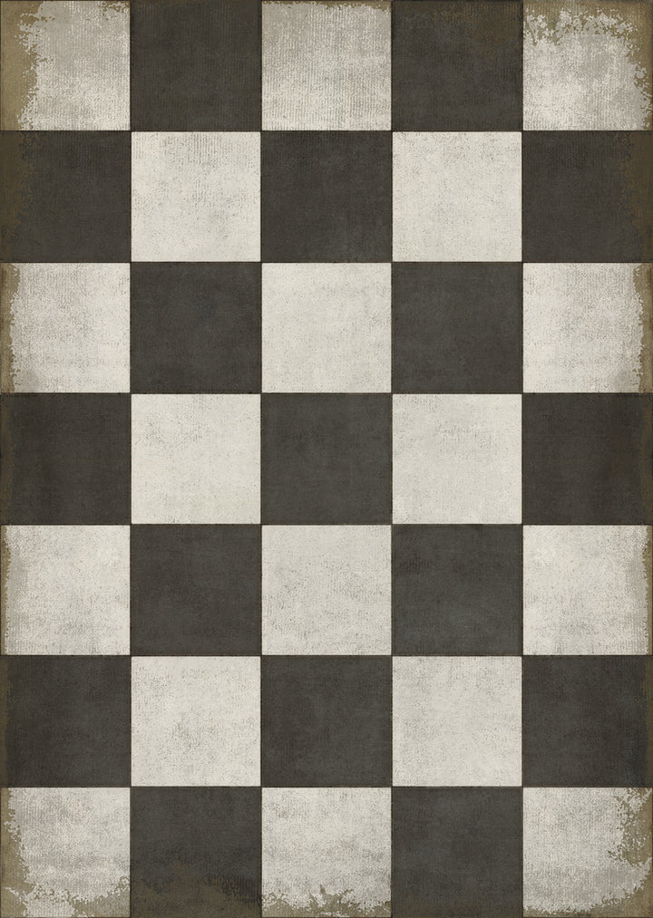 Vintage Vinyl Floorcloths Pattern 07 (Checkered Past)