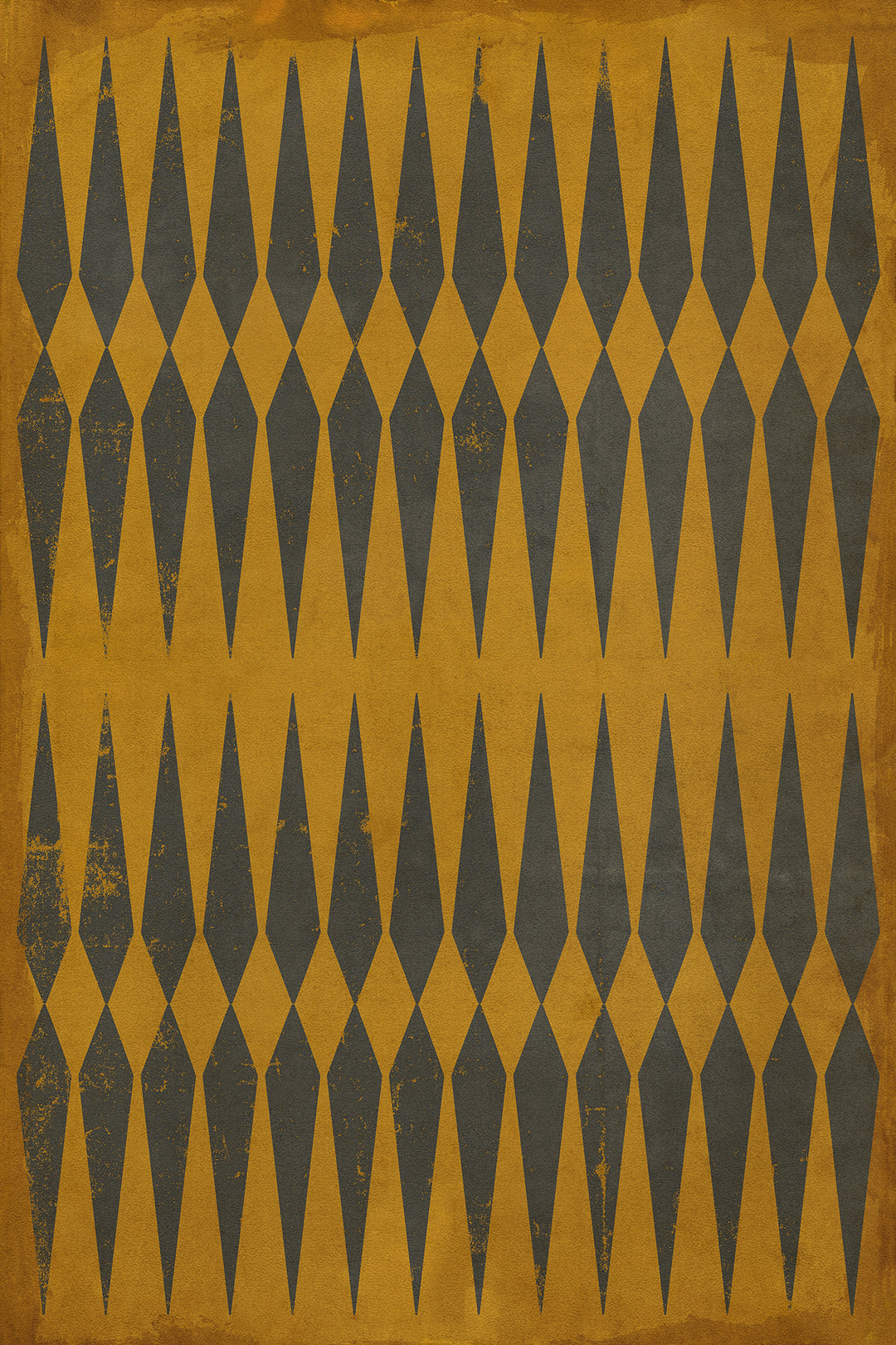 Vintage Vinyl Floorcloth Rug (Pattern 08 Good Old Chuck)