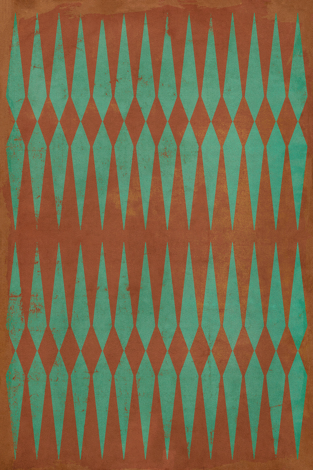 Vintage Vinyl Floorcloth Rug (Pattern 08 The River Styx)