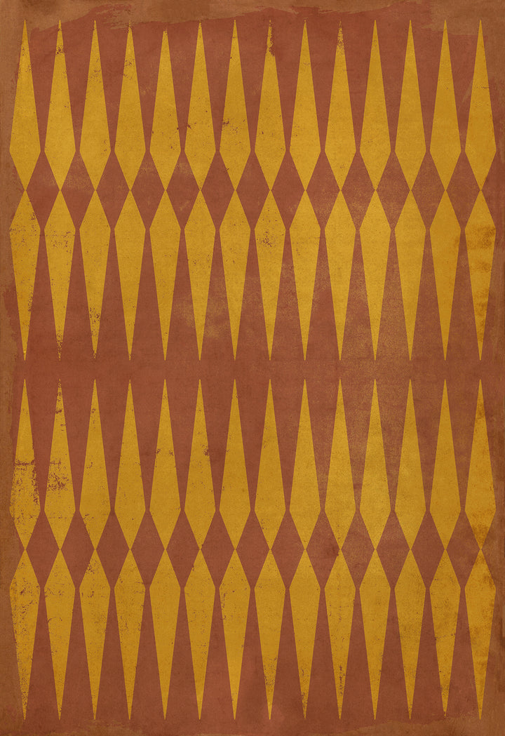 Vintage Vinyl Floorcloth Rug (Pattern 08 Dr Jekyll)