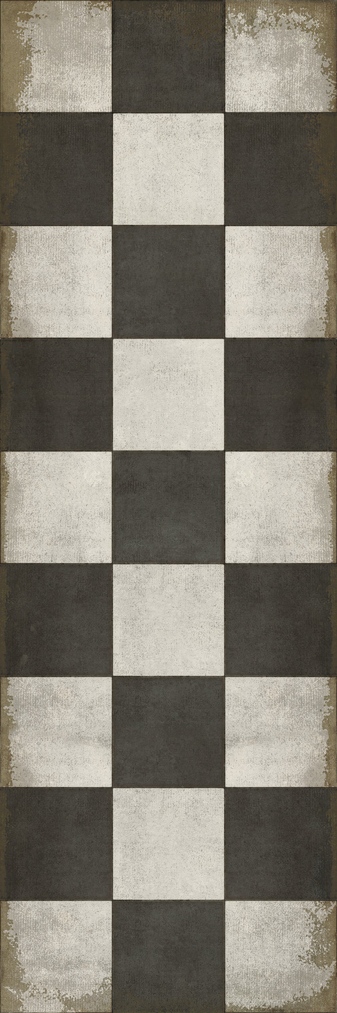 Vintage Vinyl Floorcloths Pattern 07 (Checkered Past)