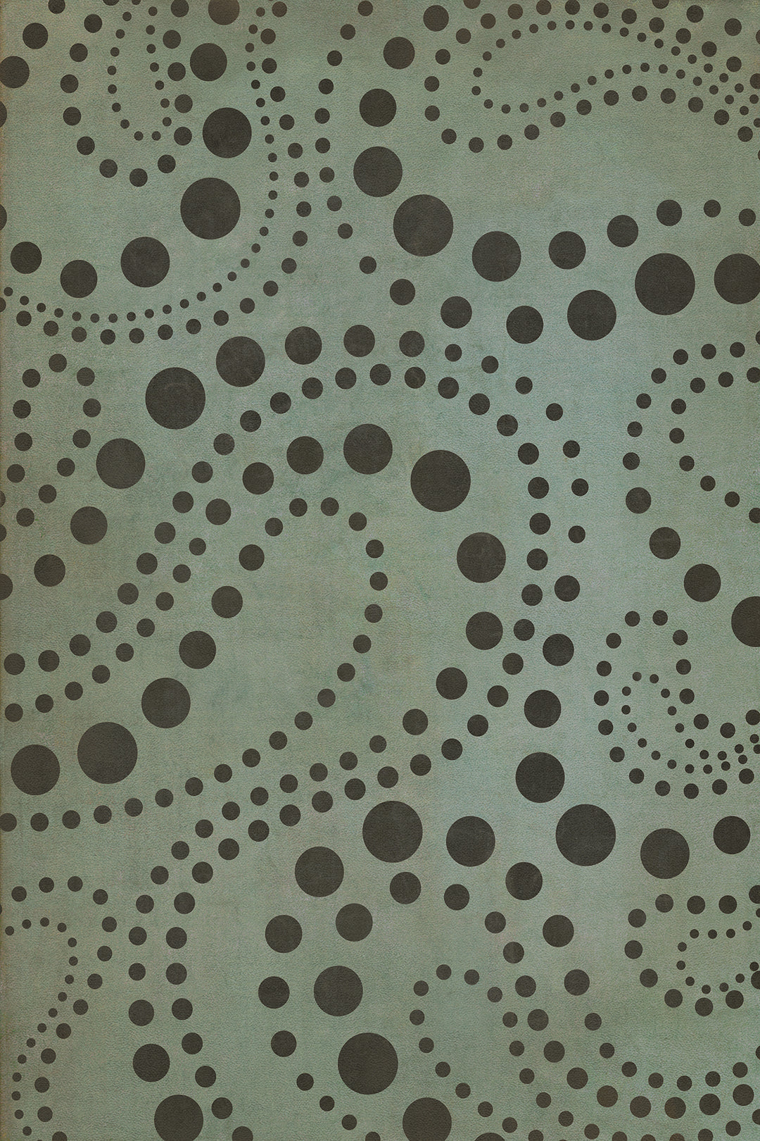 Vintage Vinyl Floorcloth Rug (Classic Pattern 12 Molecular Madness)