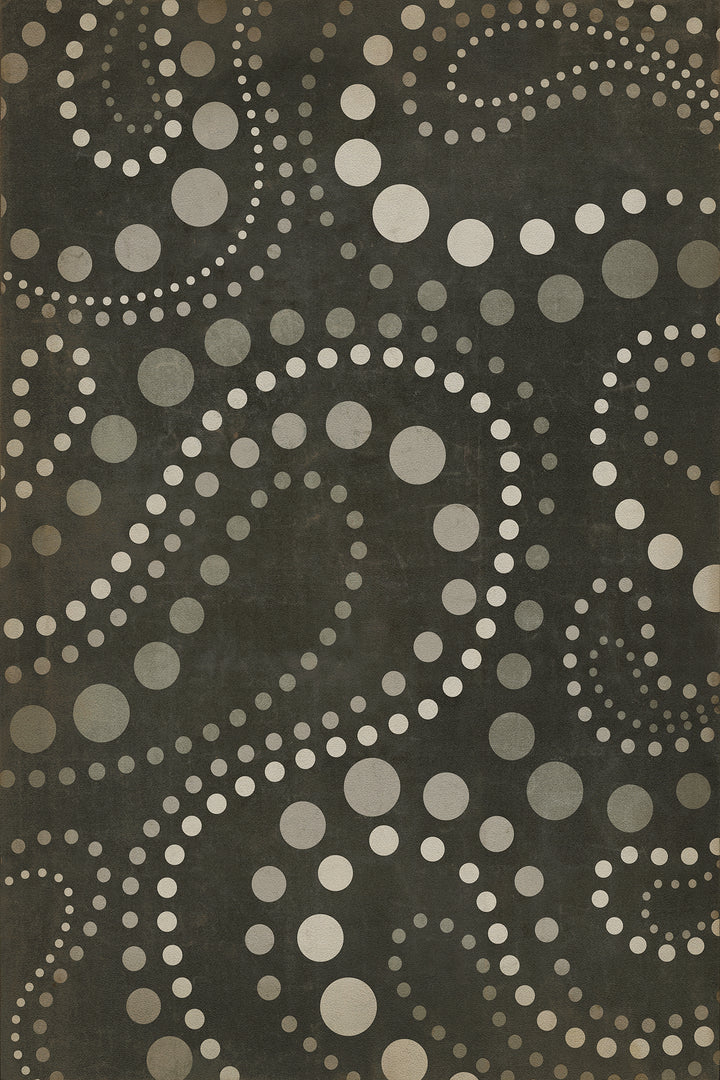 Vintage Vinyl Floorcloth Rug (Classic Pattern 12 the Time Traveler)