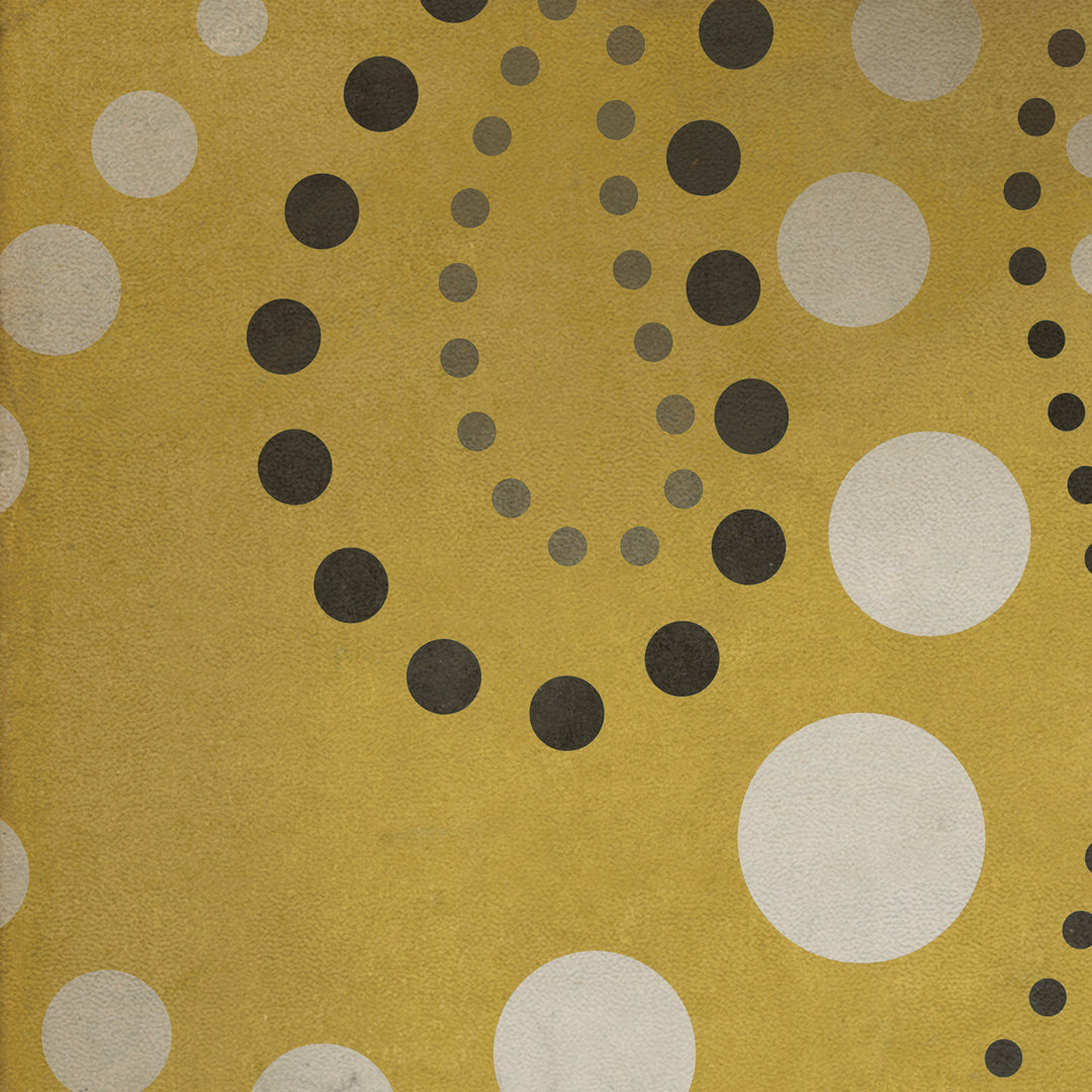 Vintage Vinyl Floorcloth Rug (Classic Pattern 12 Spaced Out)