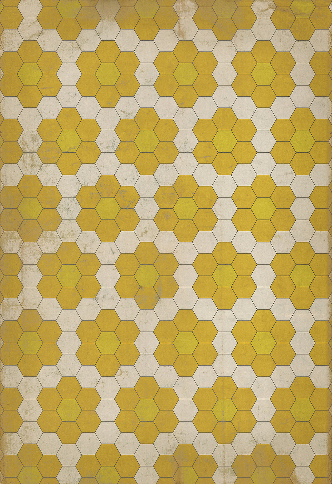 Vintage Vinyl Floorcloth Mats (Pattern 02 The Bee's Knees)