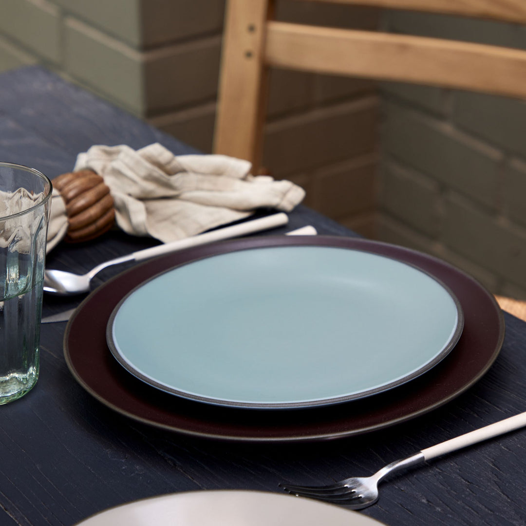 Costa Nova Stacked Organic Fine Stoneware Dinnerware (Sky Blue)