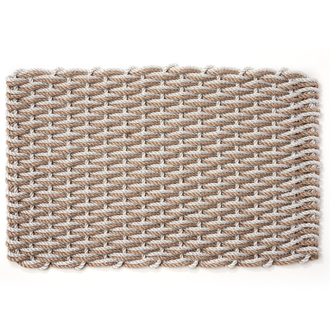 The Rope Co. Handwoven Doormat (Fog Gray + Sand)