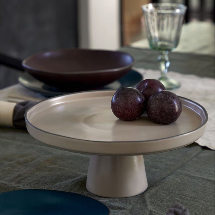 Costa Nova Stacked Organic Fine Stoneware Dinnerware (Cremini Beige)