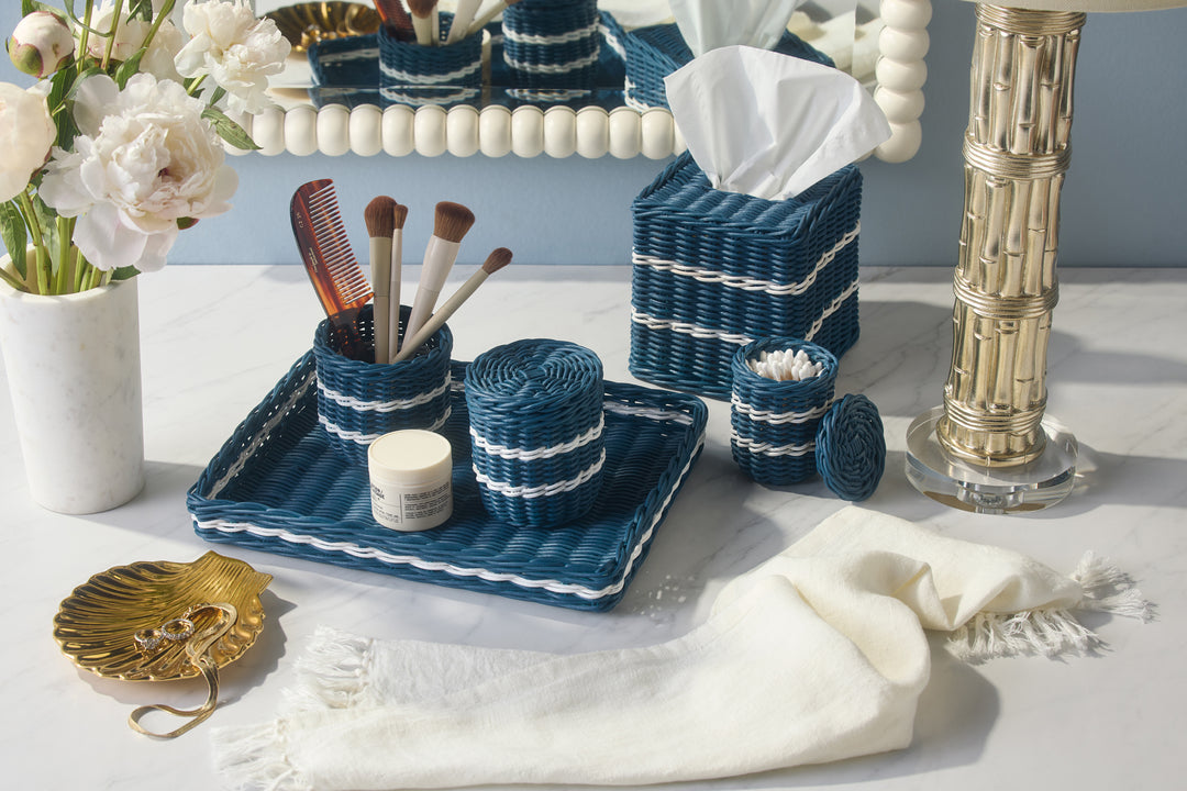 Danville Rattan Bathroom Accessories