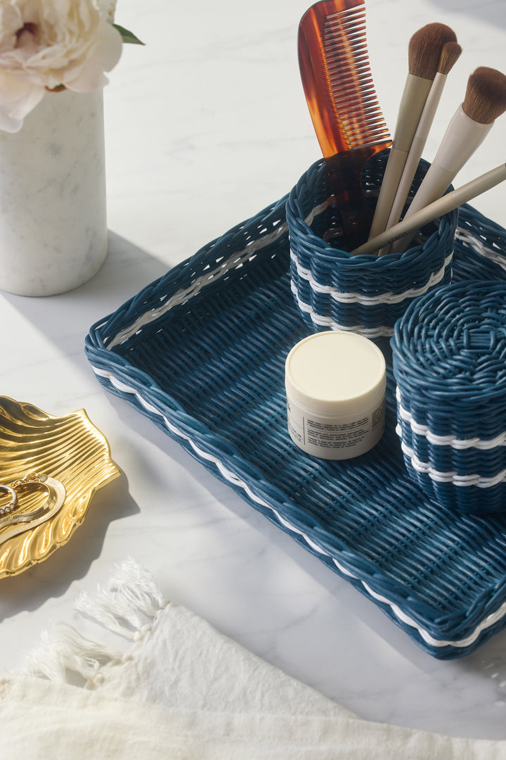 Danville Rattan Bathroom Accessories