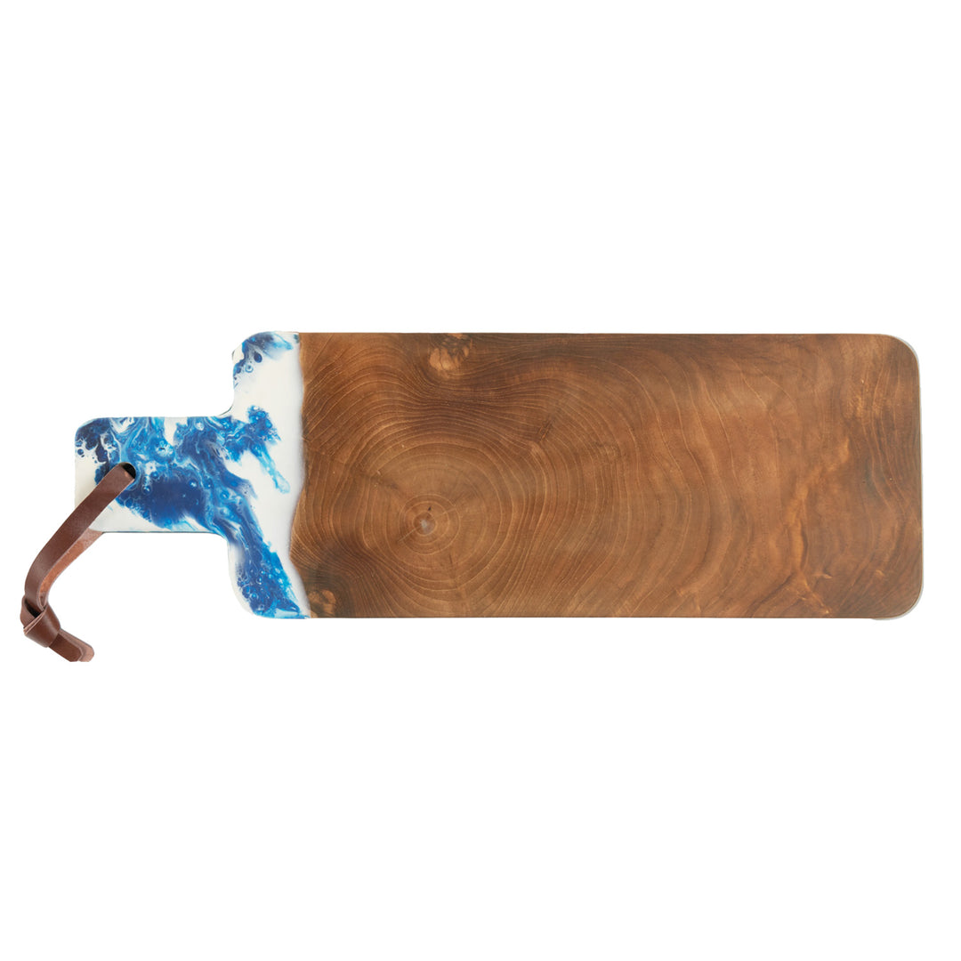 Austin Blue Swirled Serving Board-22x7.5