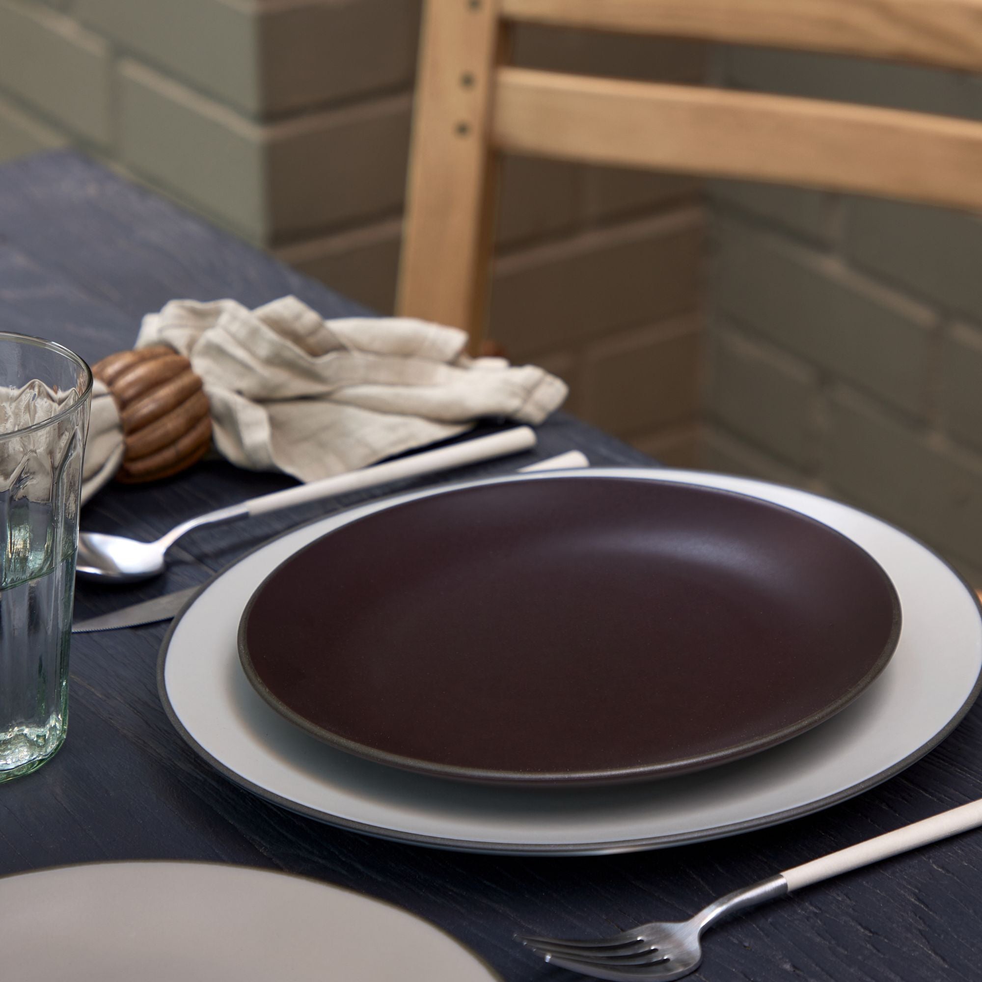 Costa Nova Stacked Organic Fine Stoneware Dinnerware (Port