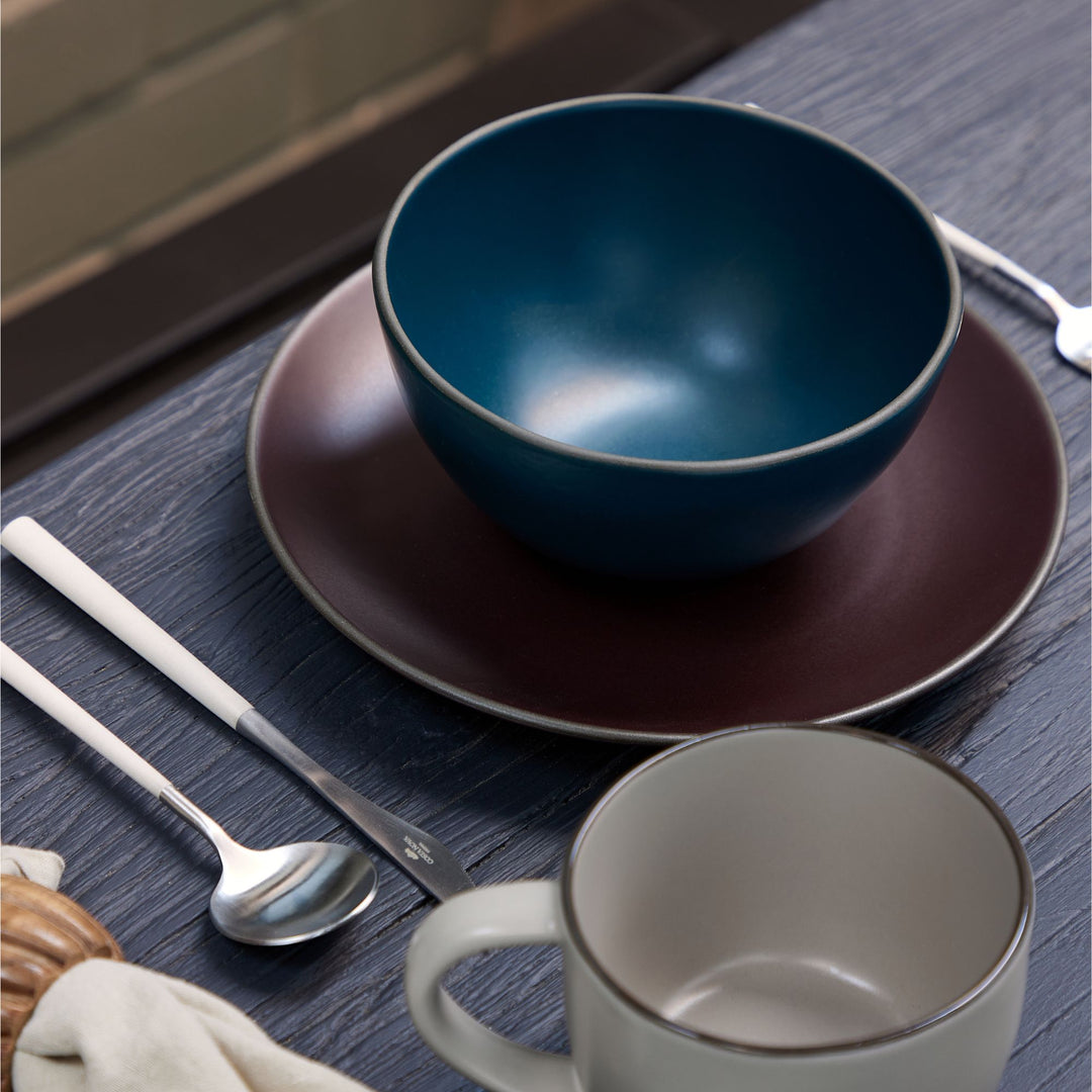 Costa Nova Stacked Organic Fine Stoneware Dinnerware (Port)