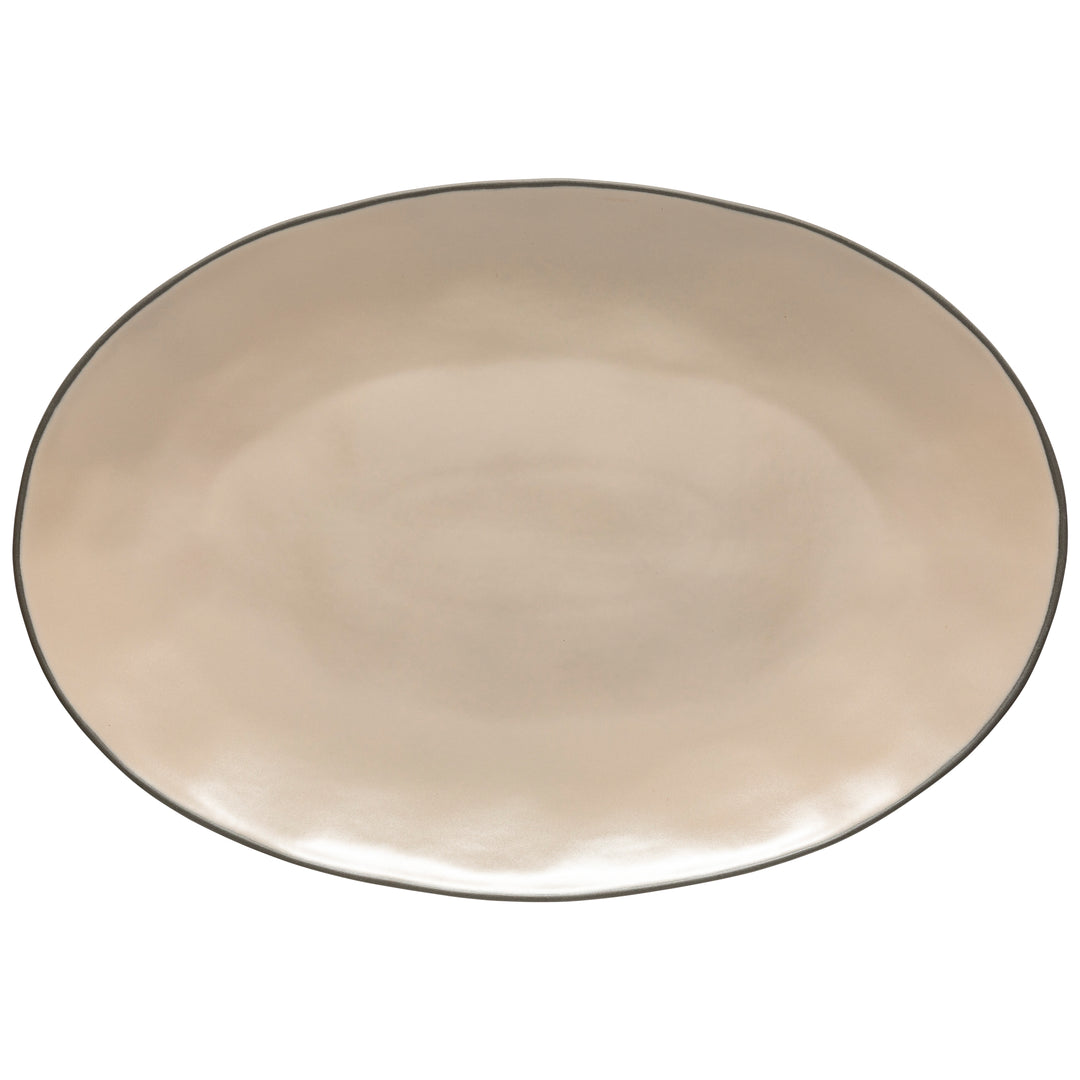 Costa Nova Stacked Organic Fine Stoneware Dinnerware (Cremini Beige)