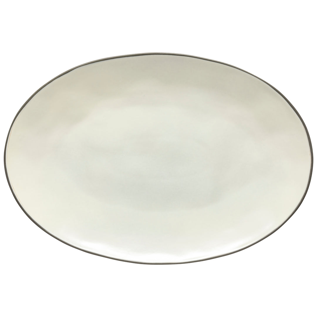 Costa Nova Stacked Organic Fine Stoneware Dinnerware (Salt White)