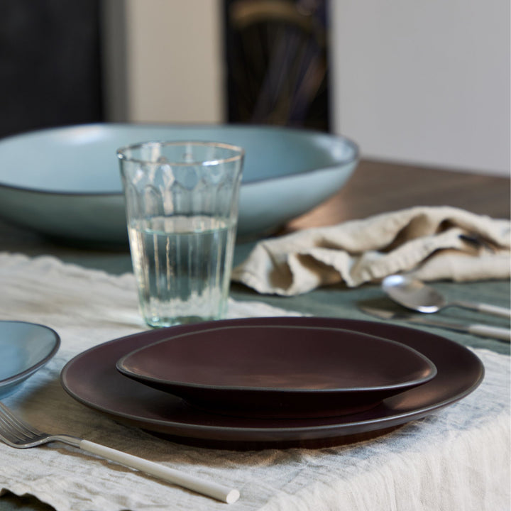 Costa Nova Stacked Organic Fine Stoneware Dinnerware (Port)