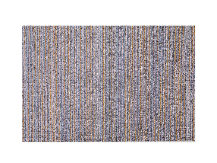 Chilewich Skinny Stripe Shag Floor Mats (Periwinkle)