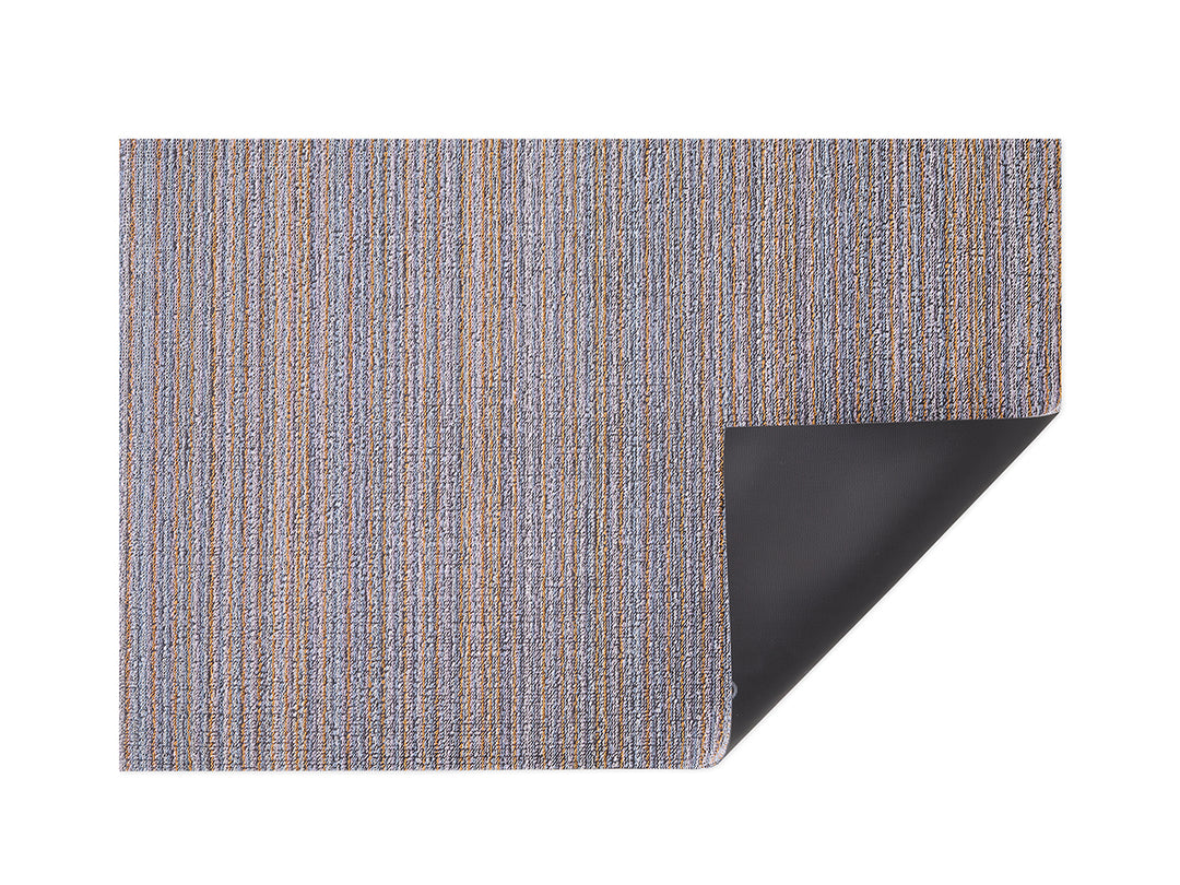 Chilewich Skinny Stripe Shag Floor Mats (Periwinkle)