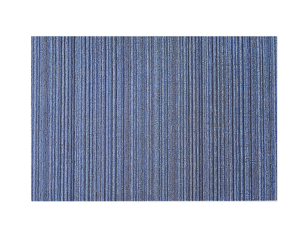 Chilewich Skinny Stripe Shag Floor Mats (Ocean)