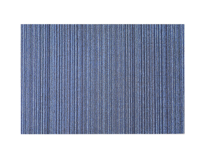 Chilewich Skinny Stripe Shag Floor Mats (Ocean)