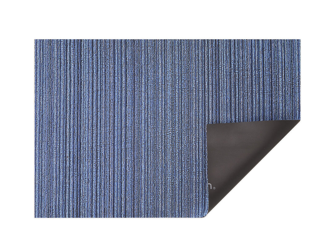 Chilewich Skinny Stripe Shag Floor Mats (Ocean)