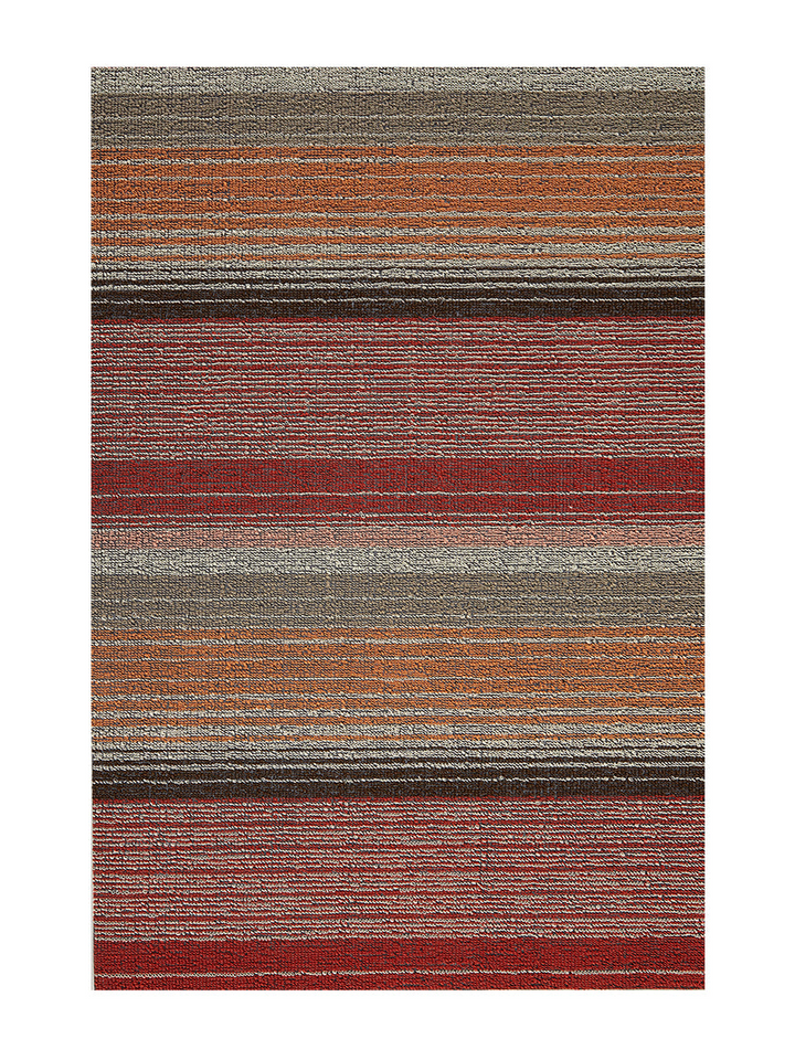 Chilewich Pop Stripe Shag Floor Mat (Paprika)