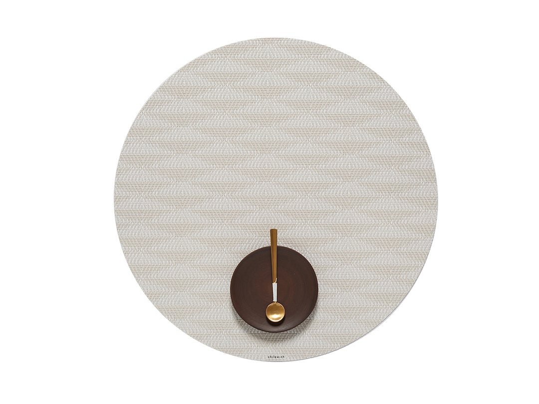 Chilewich Arrow Round Place Mats Set/4 (Porcelain)