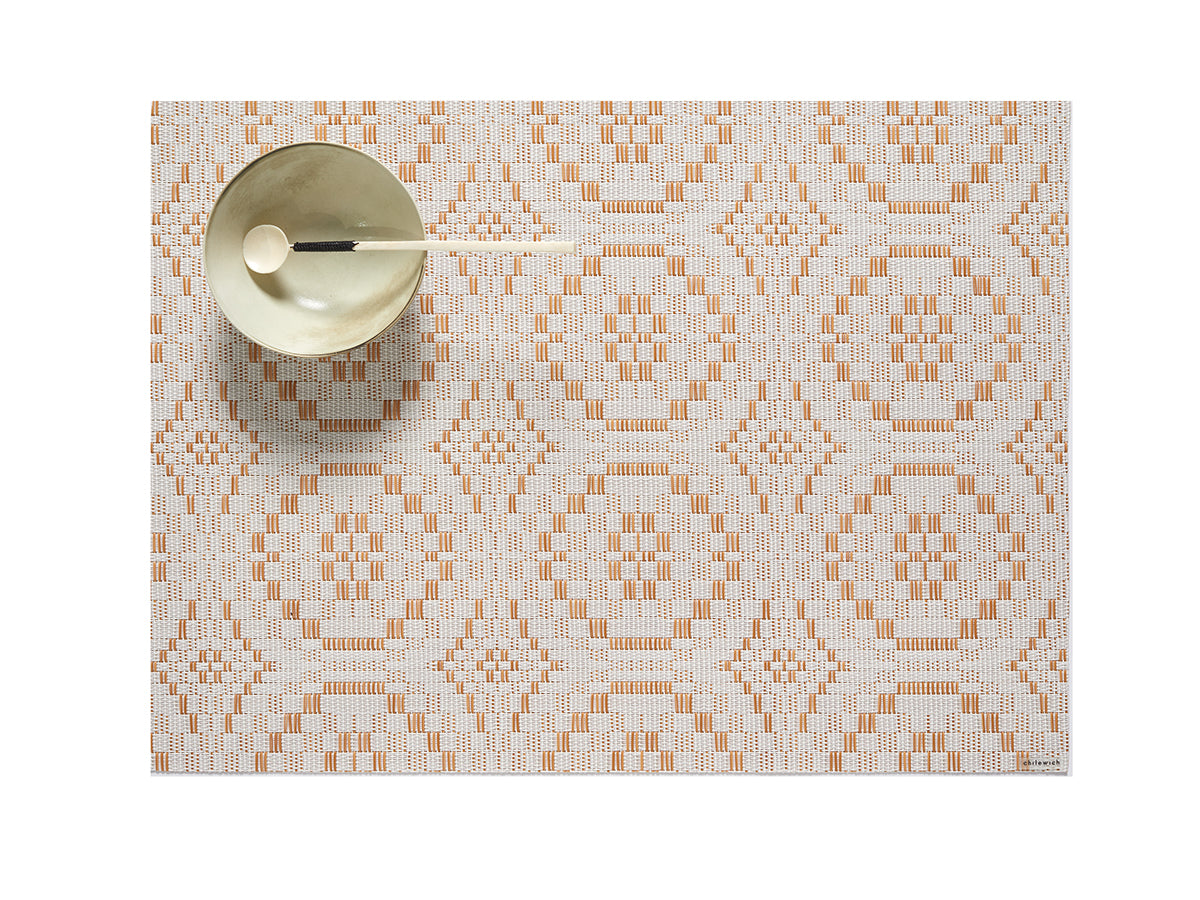 Chilewich Overshot Rectangle Place Mats Set/4 (Butterscotch) – Hudson ...